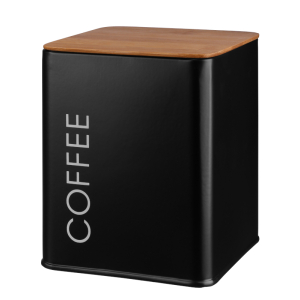 Pojemnik spożywczy kwadratowy Alcano Coffee, czarny